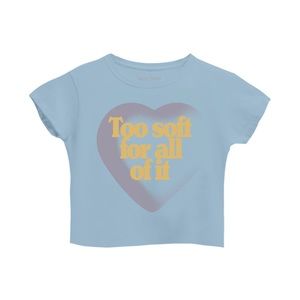 Rare “Too Soft For All Of It” Taylor Swift Midnights Baby Tee
